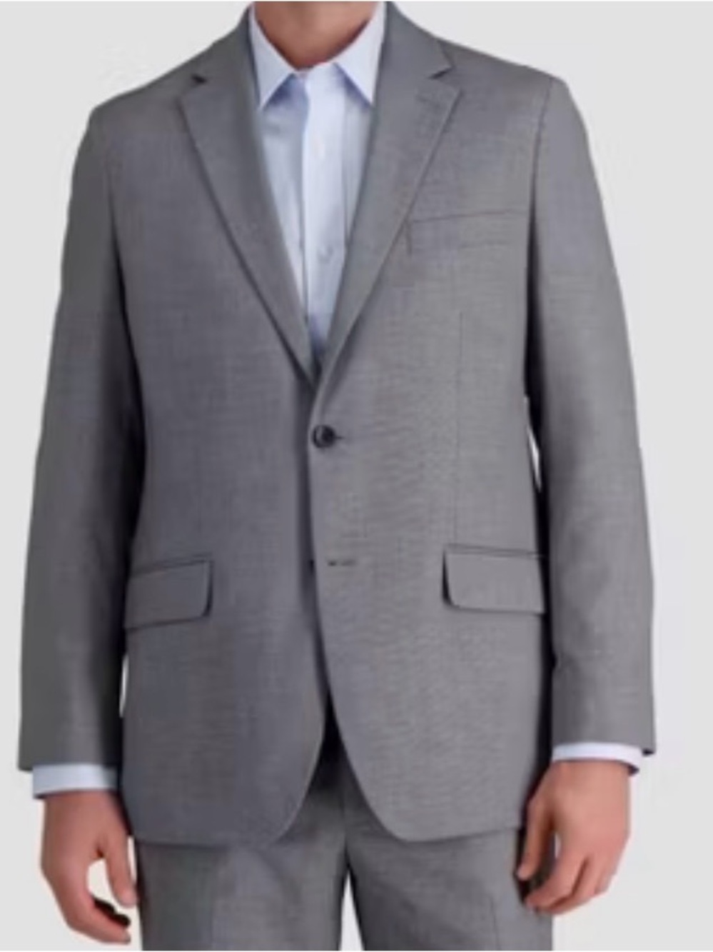 NWT Haggar H26 Men's Tailored Fit Stretch Suit Jacket - Gray 36